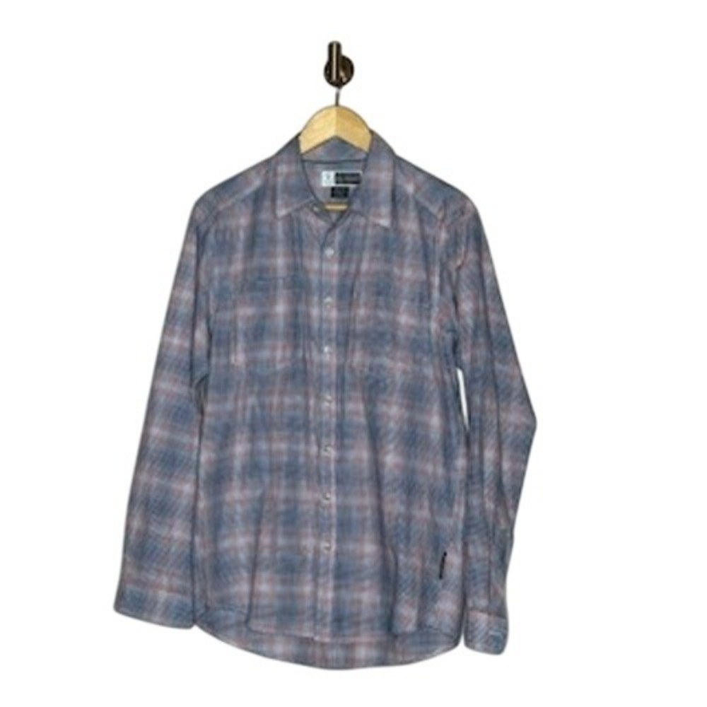 ExOfficio Insect Shield Plaid Hiking Shirt Outdoor Travel Fishing Button Down